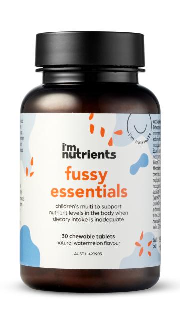 Fussy Essentials Multivitamin 30 Tablets-I'm Nutrients-Matakana Pharmacy