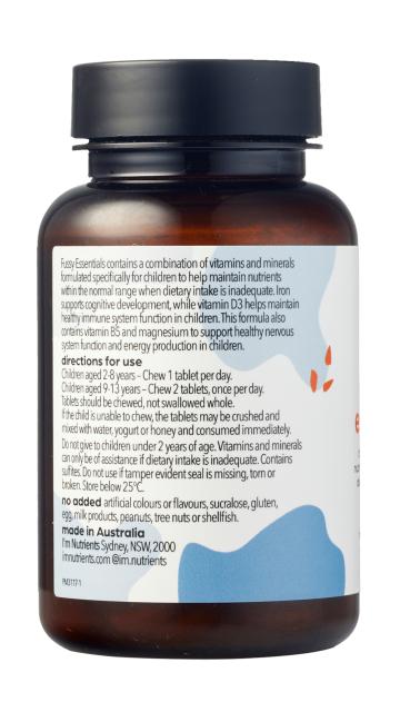 Fussy Essentials Multivitamin 30 Tablets-I'm Nutrients-Matakana Pharmacy