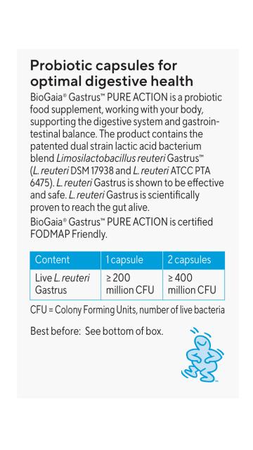 BioGaia Gastrus Pure Action 30 Capsules-BioGaia-Matakana Pharmacy
