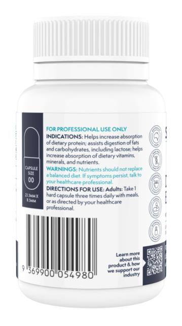 Digestive Enzymes Plus 60 Capsules-SunaHealth Labs-Matakana Pharmacy