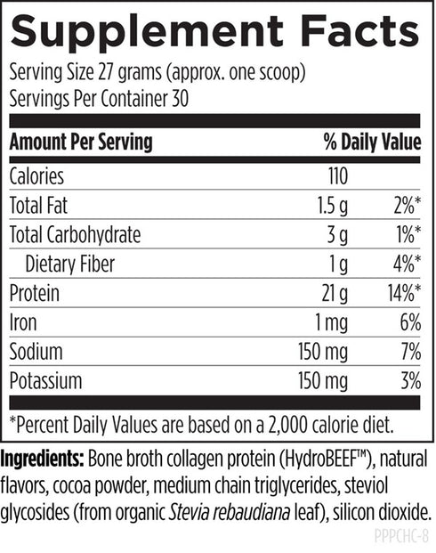 Bone Broth Protein Chocolate 810g-Designs For Health-Matakana Pharmacy