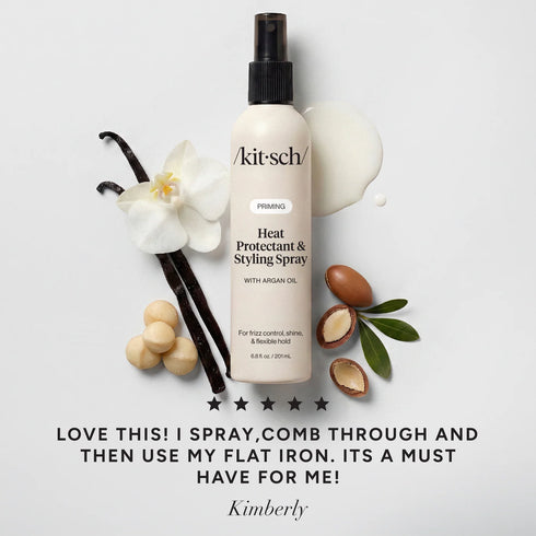 Priming Argan Oil Heat Protectant & Styling Mist-KITSCH-Matakana Pharmacy