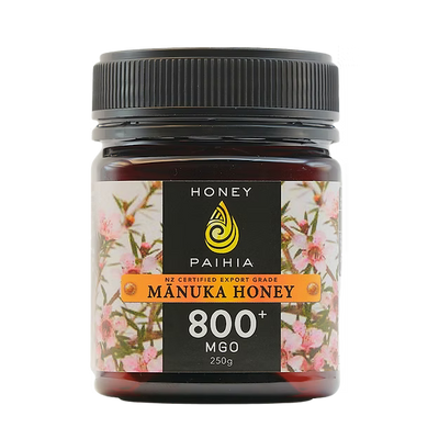 Manuka Honey 800+ MGO 250g Glass-Honey Paihia-Matakana Pharmacy