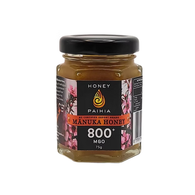 Manuka Honey 800+ MGO 75g Glass-Honey Paihia-Matakana Pharmacy