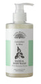 Bottle of Earths Botanics Cucumber & Mint Hand & Body Wash with pump on a white background