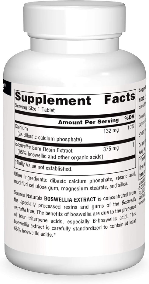 Boswellia Extract 50 Tablets-Source Naturals-Matakana Pharmacy