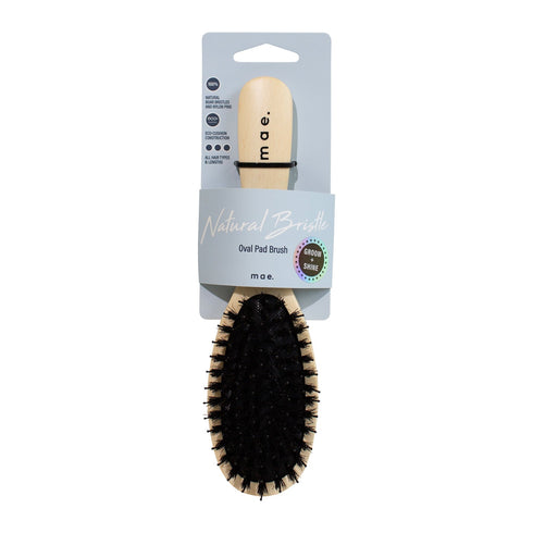 Brush Natural Bristle Oval Pad