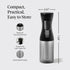 Recycled Plastic Continuous Spray Bottle - Black-KITSCH-Matakana Pharmacy