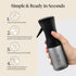 Recycled Plastic Continuous Spray Bottle - Black-KITSCH-Matakana Pharmacy