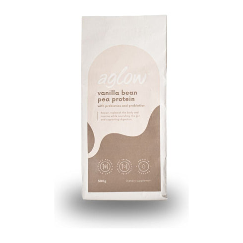 Aglow Pea Protein Jar 500g - Vanilla Bean