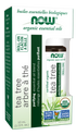 NOW Essential Tea Tree Essential Oil Blend Organic Roll-On 10ml-NOW Supplements-Matakana Pharmacy
