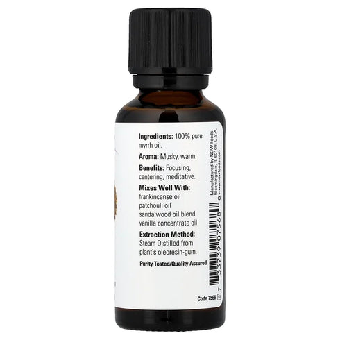 Essential Oil 100% Pure Myrrh 30ml-NOW Supplements-Matakana Pharmacy
