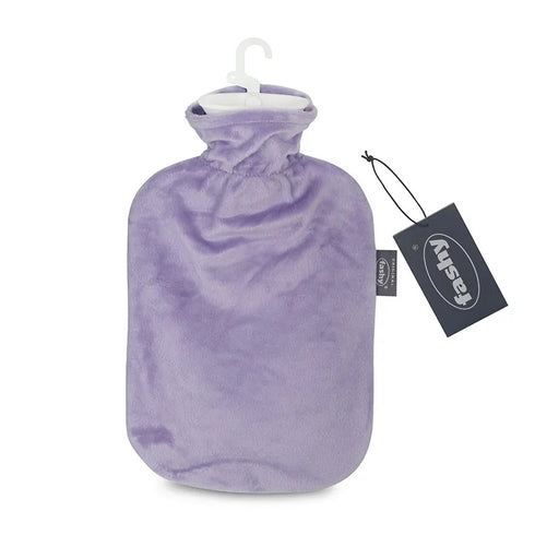 Hot Water Bottle with Velour Cover Lilac 2.0L-FASHY-Matakana Pharmacy
