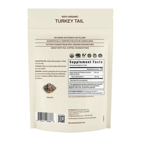 Turkey Tail Extract Powder 45g by Real Mushrooms