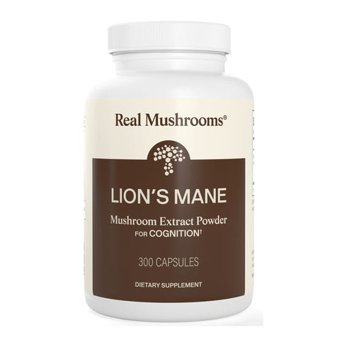Lion's Mane Extract 300 Capsules by Real Mushrooms