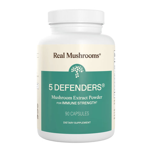 5 Defenders 90 Capsules by Real Mushrooms