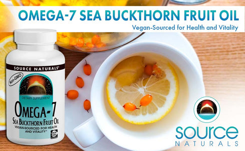 Omega-7 Sea Buckthorn Fruit Oil 60sg-Source Naturals-Matakana Pharmacy