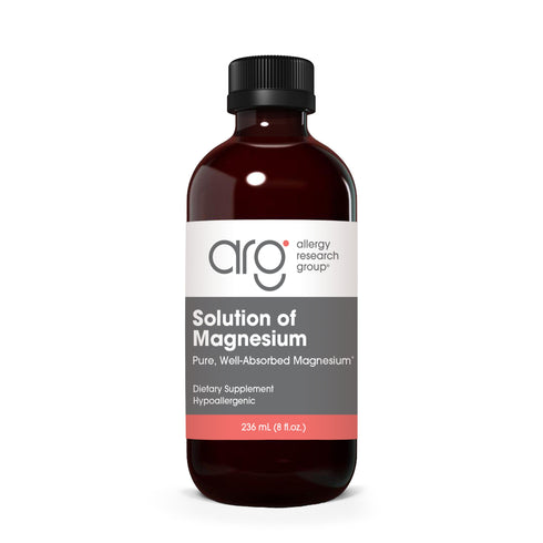 Solution of Magnesium front of pack