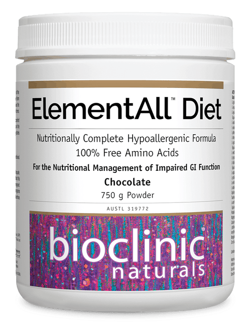 ElementAll Diet Powder Chocolate 750g-BioClinic Naturals-Matakana Pharmacy