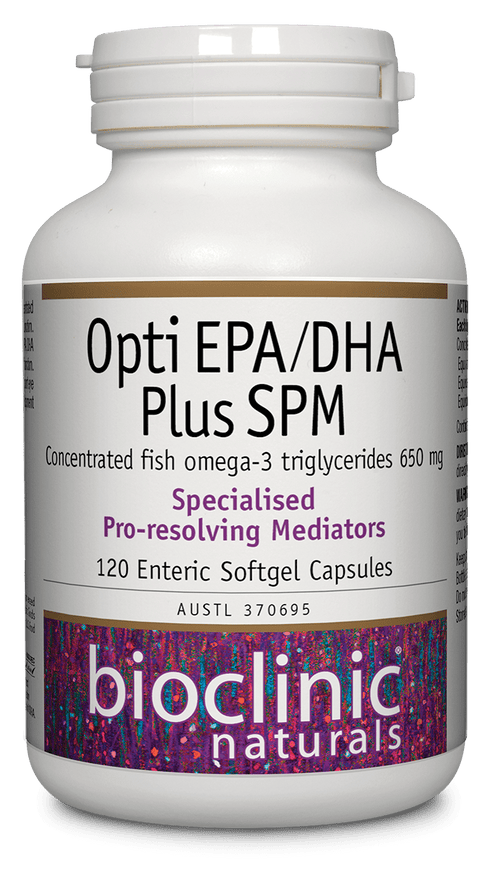 Opti EPA/DHA Plus SPM 120 Caps-BioClinic Naturals-Matakana Pharmacy