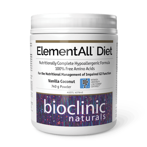 ElementAll Diet Powder Vanilla Coconut 740g-BioClinic Naturals-Matakana Pharmacy