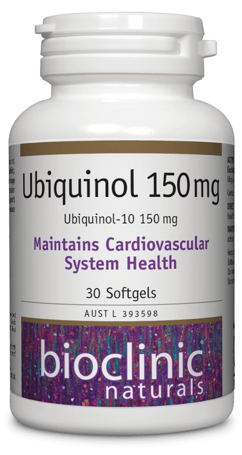 Ubiquinol 150mg 30 Caps-BioClinic Naturals-Matakana Pharmacy