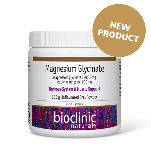 Magnesium Glycinate Powder 132g-BioClinic Naturals-Matakana Pharmacy