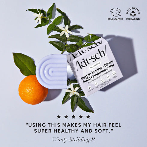 Purple Toning Conditioner Bar for Color-Treated & Grey Hair-KITSCH-Matakana Pharmacy