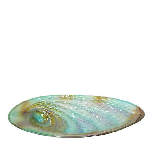 Glass Paua Bowl Large 43cm-Moana Road NZ-Matakana Pharmacy