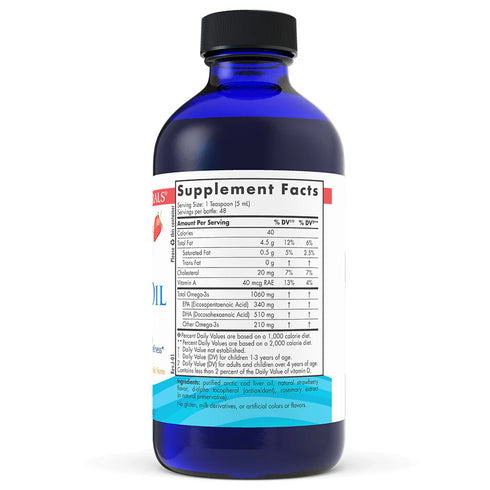 Arctic Cod Liver Oil Liquid Strawberry 237ml-Nordic Naturals-Matakana Pharmacy