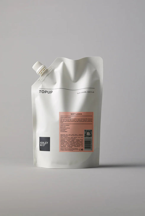 Topup Soft Locks Conditioner - Peppy & Lucent (1 Litre)-Ashley & Co-Matakana Pharmacy