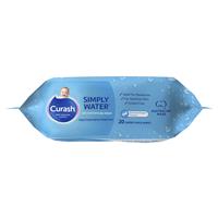 CURASH Water Wipes Travel 20pk-Curash-Matakana Pharmacy