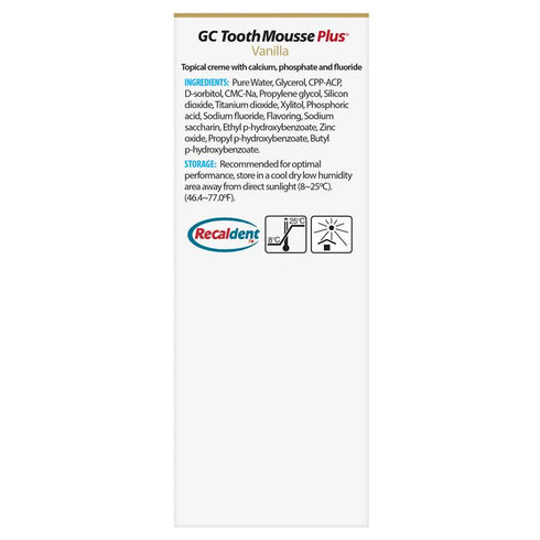 Tooth Mousse Plus Vanilla 40g-GC Dental-Matakana Pharmacy
