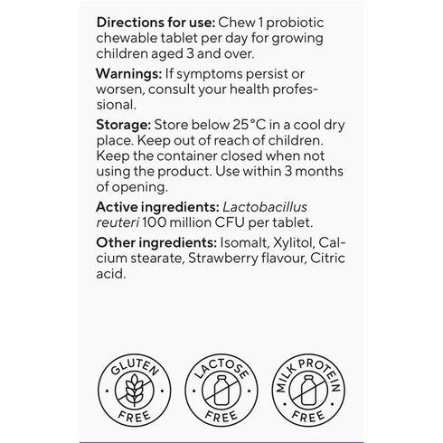 BioGaia Protectis Kids Chewable Strawberry 30s-BioGaia-Matakana Pharmacy