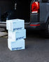 Image of the anew boxes of water