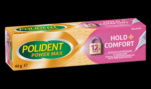 POLIDENT Hold & Comfort Flavour Free 40g