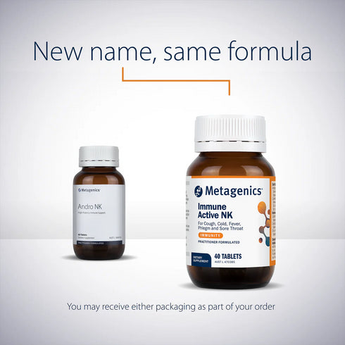 Immune Active NK 40 Tablets (previously AndroNK)-Metagenics-Matakana Pharmacy