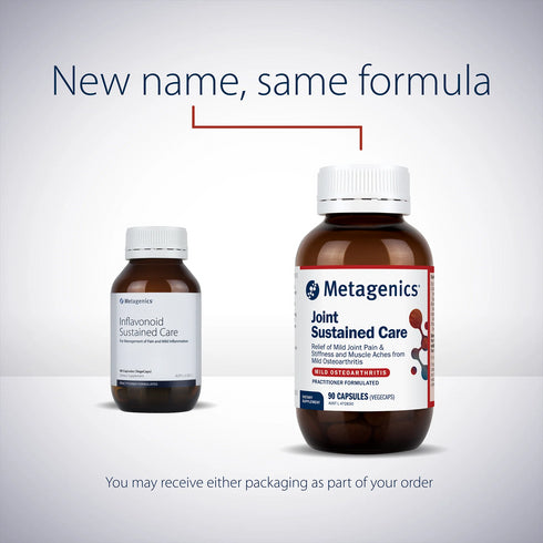 Joint Sustained Care 90 Capsules (previously Inflavanoid Sustained Care)-Metagenics-Matakana Pharmacy