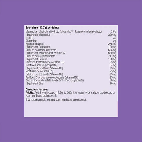 MetaRelax (Formerly CalmX) Raspberry 482g Powder Double Pack-Matakana Pharmacy-Matakana Pharmacy