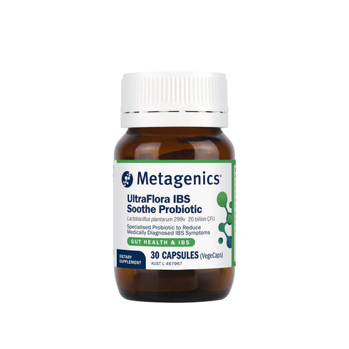 Ultra Flora IBS Soothe 30 Caps (previously GI Soothe)-Metagenics-Matakana Pharmacy