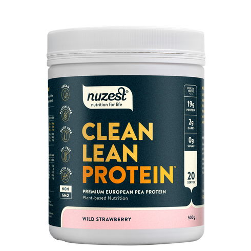 Clean Lean Protein Wild Strawberry 500g-Nuzest-Matakana Pharmacy