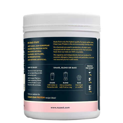Clean Lean Protein Wild Strawberry 500g-Nuzest-Matakana Pharmacy