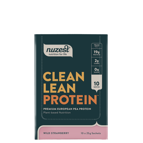 Clean Lean Protein Strawberry 10x Sachet Box-Nuzest-Matakana Pharmacy