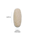 Image of caplet shape and size