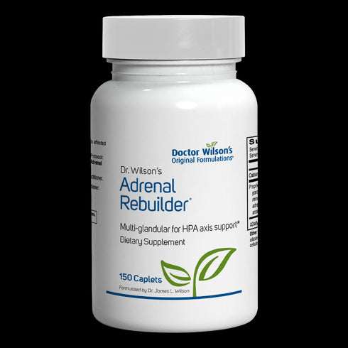 Image of the front of the bottle of Adrenal Rebuilder 150Caps