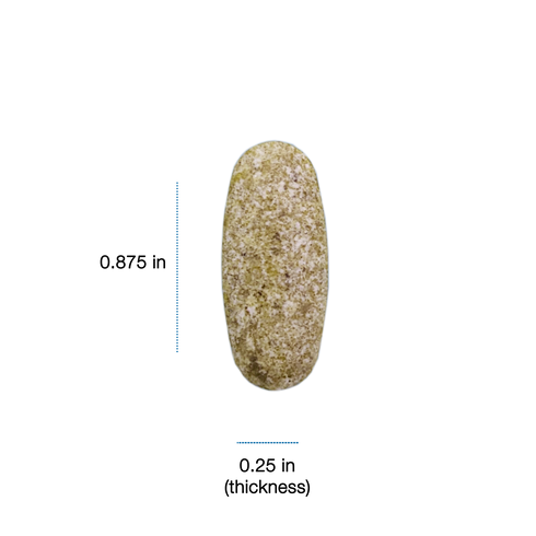 Image of caplet shape and size.