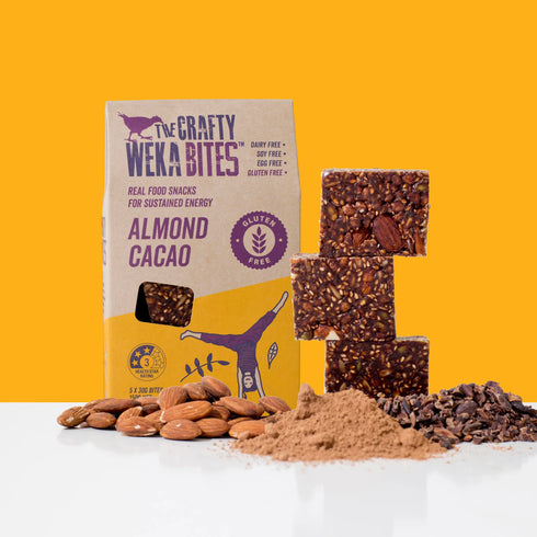 Almond Cacao Pouch (Gluten Free) 5x30g Bites | Crafty Weka-Crafty Weka-Matakana Pharmacy