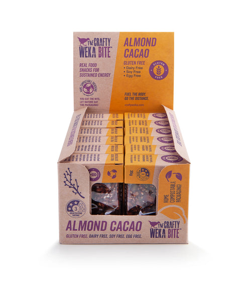 Almond Cacao Snack Bar 35g | Crafty Weka-Crafty Weka-Matakana Pharmacy