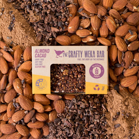Almond Cacao Snack Bar 70g | Crafty Weka-Crafty Weka-Matakana Pharmacy