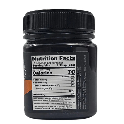 Manuka Honey MGO 550 Glass 120g-BEE&FLOW-Matakana Pharmacy